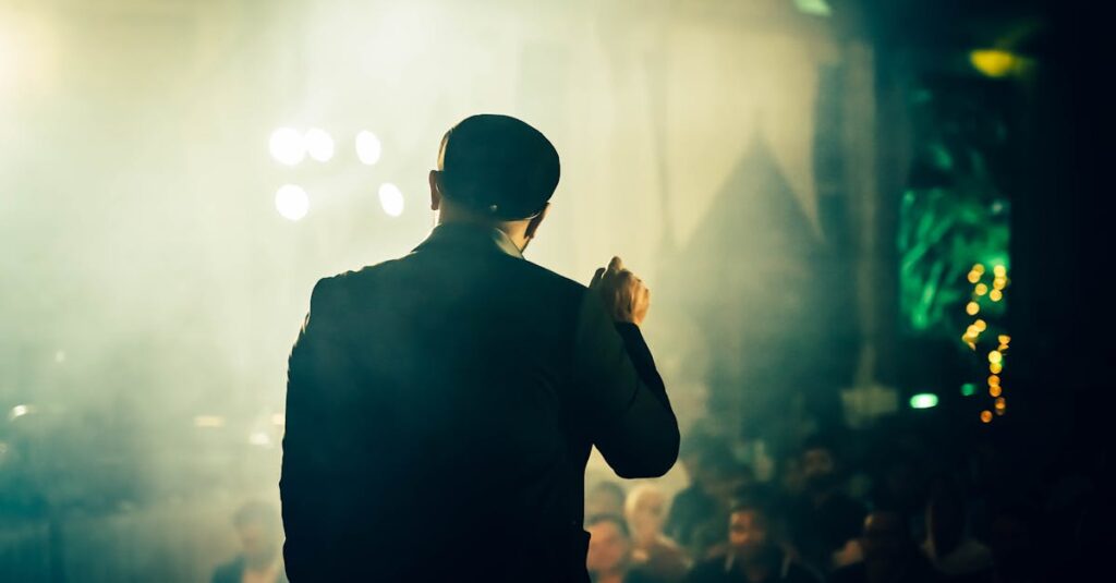 英語で言いたいことが言えずに困っているビジネスパーソンのイメージ