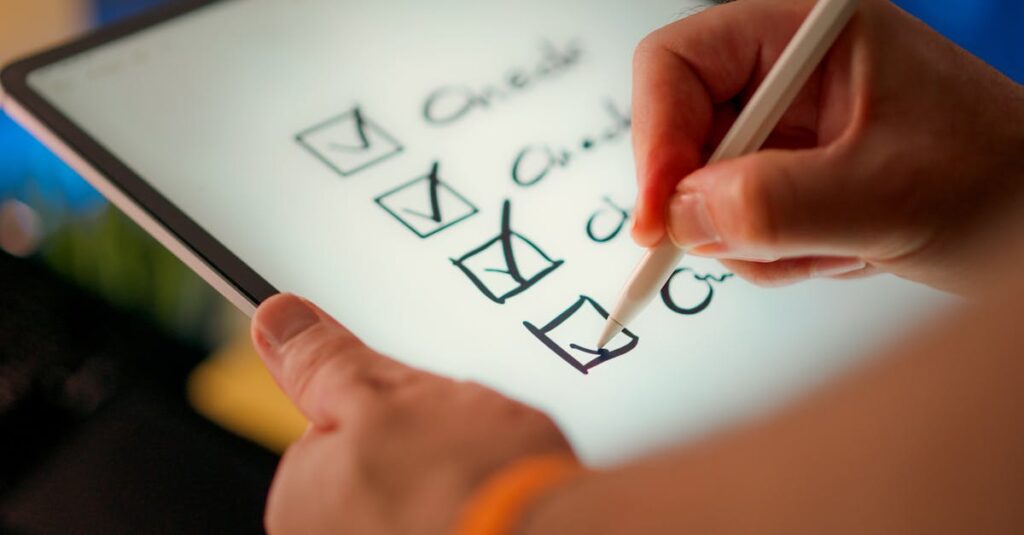 英語コーチングが自分に合っているかを判断するための質問リスト。目標、学習時間、意欲などを確認。