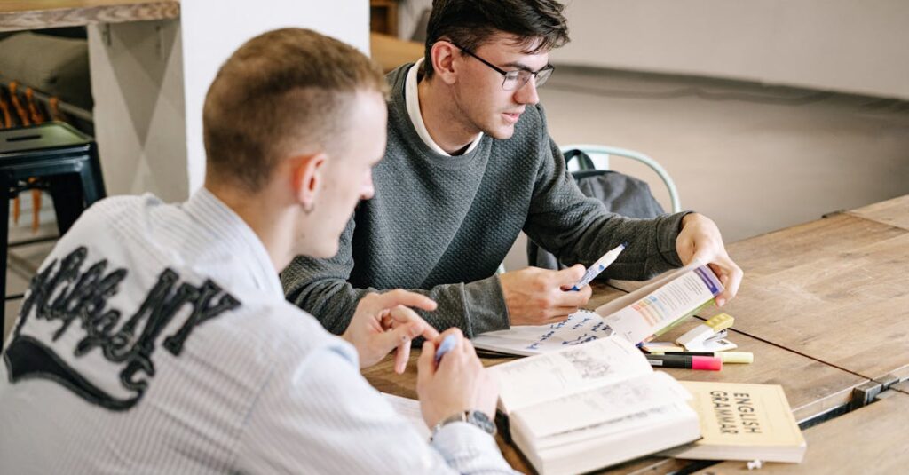 英語学習を継続するためのコツや工夫を実践している受講者の様子