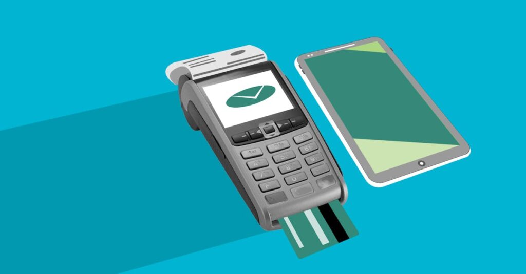 スマートフォンでネットショップを簡単に操作している画面