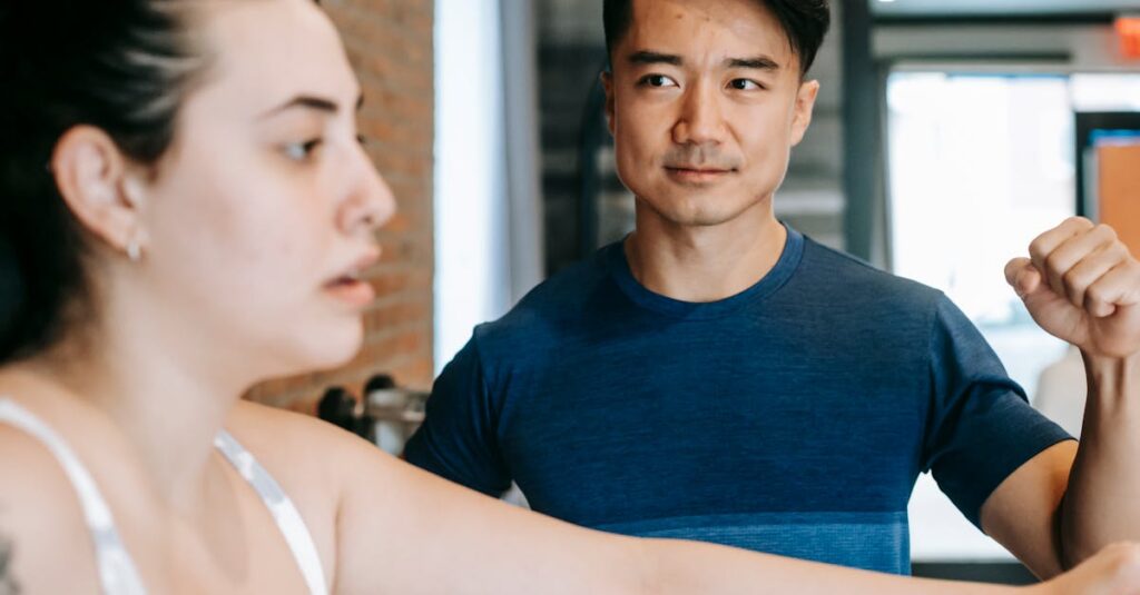 英語コーチがモチベーション管理をサポートしている様子のイメージ画像