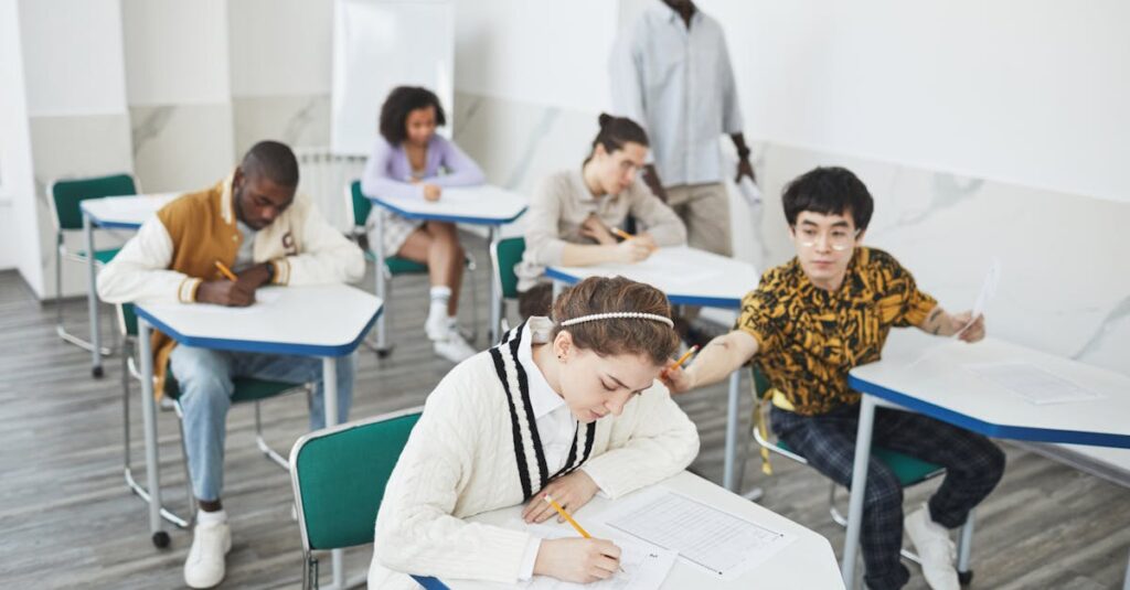 英語学習を自然に続けられる仕組みが構築されたイメージ図