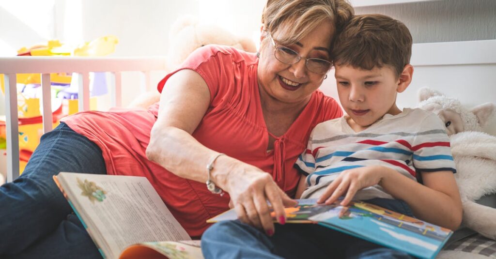 物語と連動して英語を学ぶ仕組みのアプリ画面
