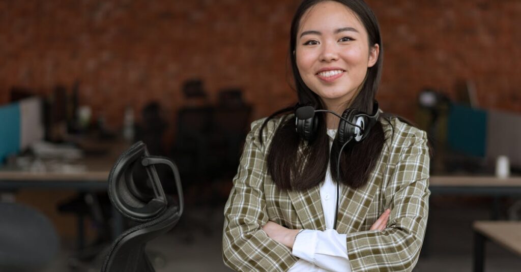 英語をたくさん話した結果、自信を持って英語を話すようになった人のイメージ