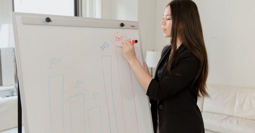 学びの目的を明確にすることで未来を切り開く人の姿。目的を持った学習の重要性を表現。